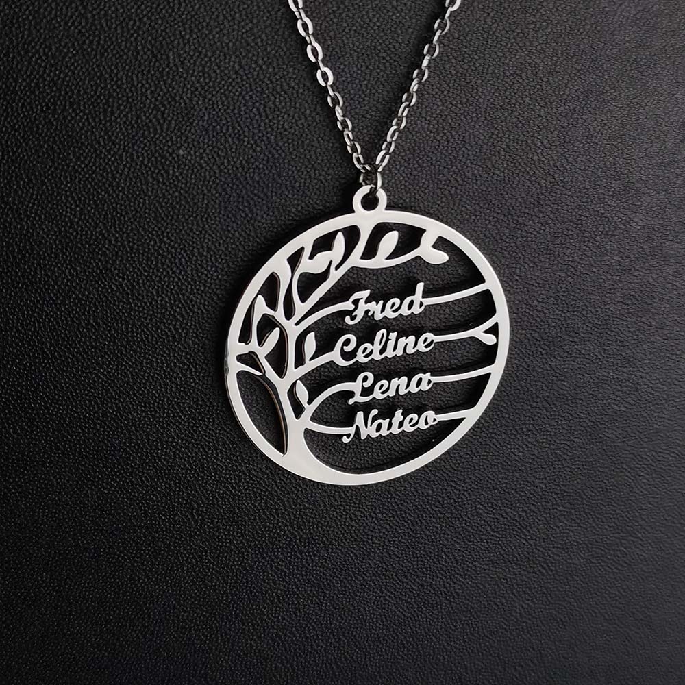 Plant Parent Name - Custom Tree of Life Necklace for