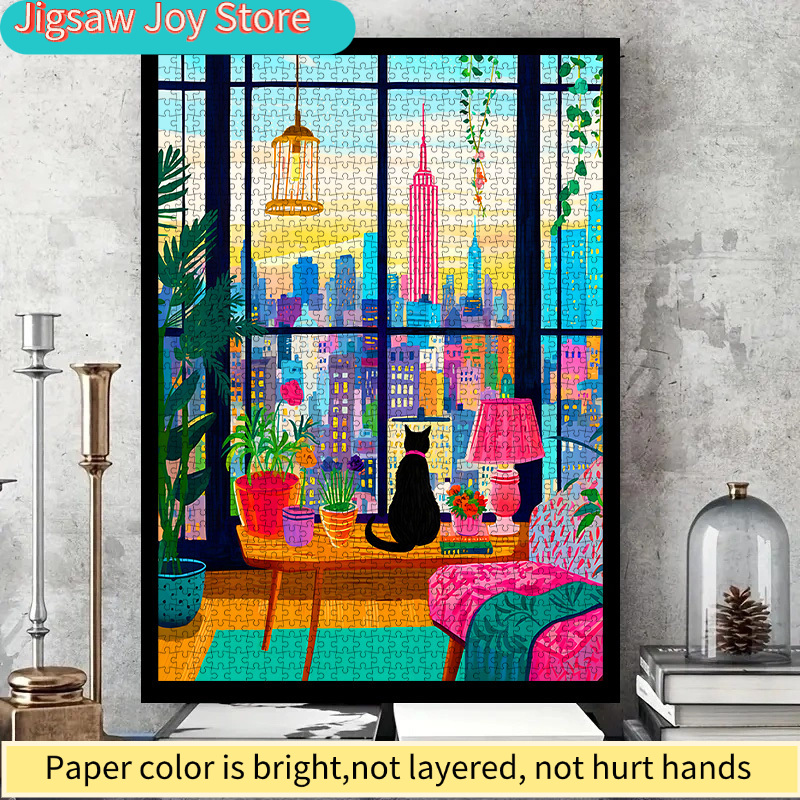 DIY Paper Puzzle, New York Cit - Plant Parent Free review and price