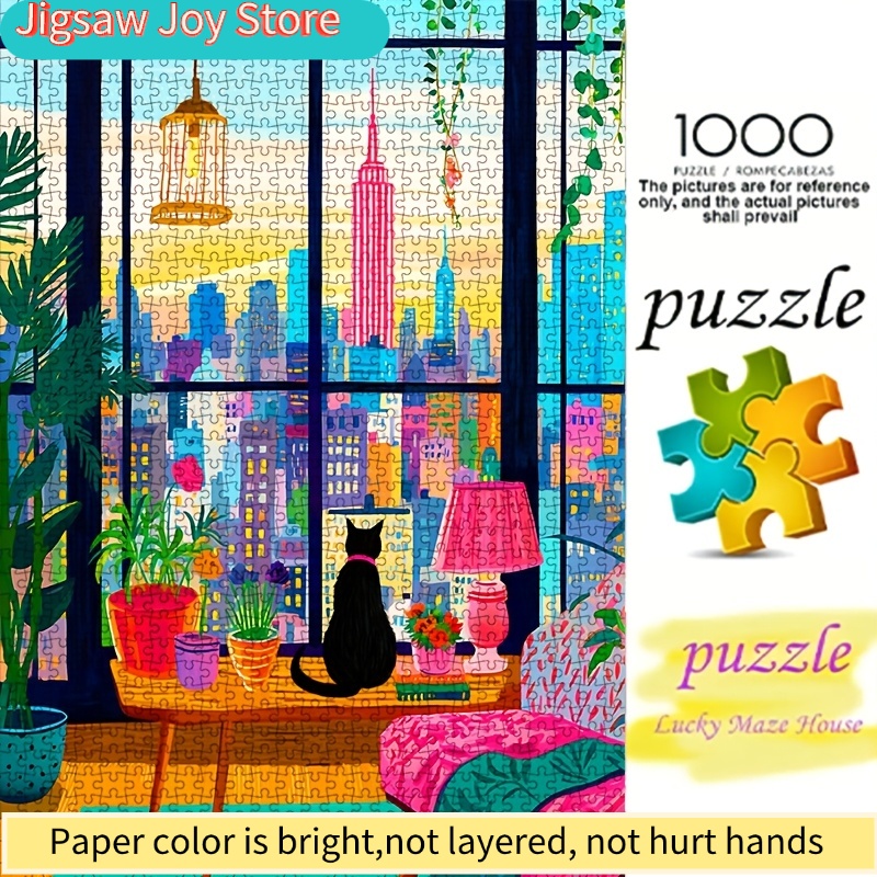 DIY Paper Puzzle, New York Cit - Plant Parent Free review and price