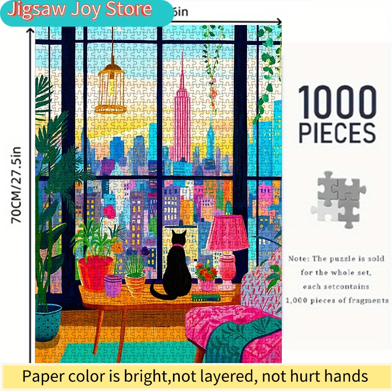 DIY Paper Puzzle, New York Cit - Plant Parent Free review and price