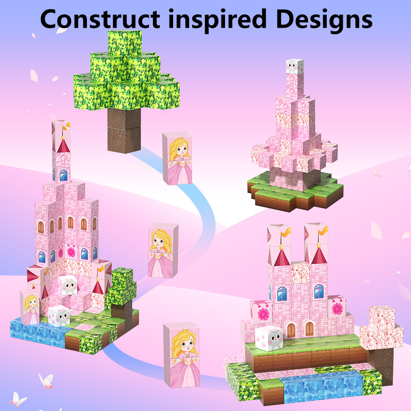 Magnetic Building Blocks Pink  - Philodendron Pink Princess review and price