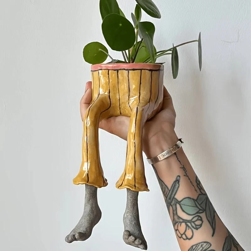 Whimsical Resin Leggy Planter  - Plant Parent Free review and price